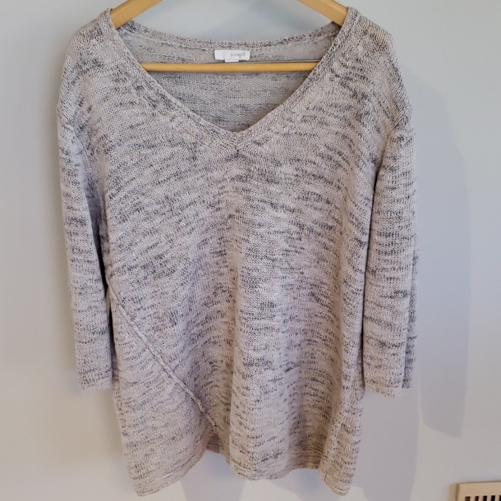 J. Jill Cream Knit Sweater